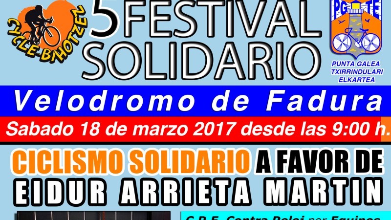 Festival ciclista solidario a favor de Eidur Arrieta